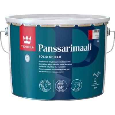 Tikkurila Panssarimaali - antikorózna farba na plechové strechy - TVT 0423 - Painter´s grey - 9 L