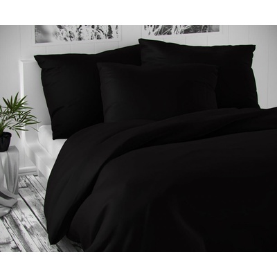 Kvalitex satén obliečky Luxury Collection čierne 140x220 70x90