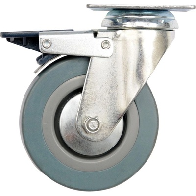 Vorel Koliesko otočné, gumové s brzdou 45kg 100/26/134mm