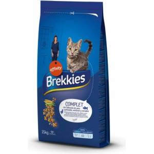 Affinity Brekkies Cat Complet - пиле, риба и зеленчуци, храна за пораснали котки над 1 година, Испания - 15 кг