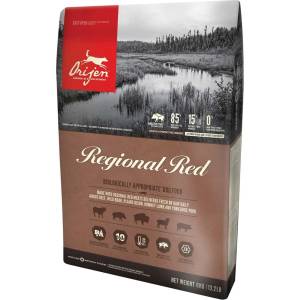 ORIJEN Orijen Regional Red Храна за кучета, суха, за възрастни, с говеждо, агнешко и свинско, 11.4 kg