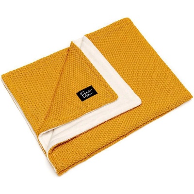 T tomi Pletená deka WINTER Eseco Mustard