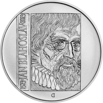 Česká mincovna Stříbrná mince 200 Kč Jan Blahoslav stand 13 g