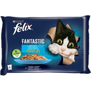 FELIX Felix Fantastic Селекция от риби, Сьомга и писия 12 x