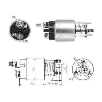 Spínač startéru Marelli 63101021, 085541990010