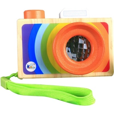 Acool Toy Дървена играчка Acool Toy - Цветен фотоапарат с калейдоскоп (ACT109)
