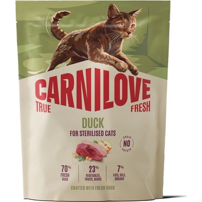 CARNILOVE TRUE FRESH Cat Dry Duck for Sterilised Adult All Breeds 2 kg