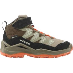 Lowa Детски туристически обувки Lowa Kid's Maddox Pro GTX Mid VC Walking boots - Olive / Black - размер 30 (EU) (702-4383-0718)