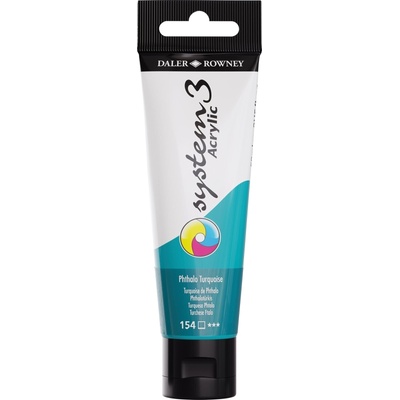 Daler-Rowney System3 АКРИЛНА боя Phthalo Turquoise 59 ml 1 бр (129059154)