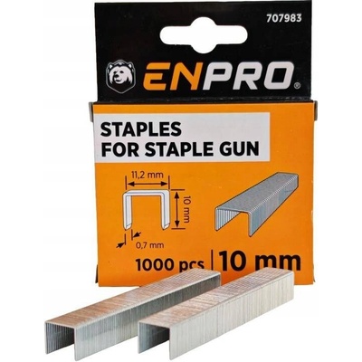 Sponky do zošívačky, 10 mm, 1000 ks, ENPRO