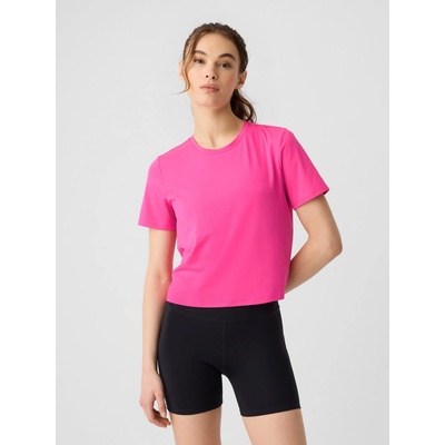GAP Dámske tričko V-GFIT BRUSHED JERSEY ružová