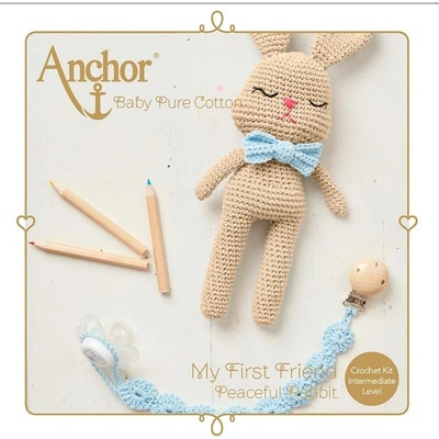 Kompletní sada na háčkování AMIGURUMI KIT - Zajíček