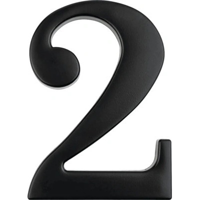 Číslica "2", výška 10cm, čierna