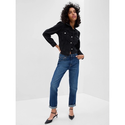 Gap V-SLIM BOYFRIEND tmavo modrá