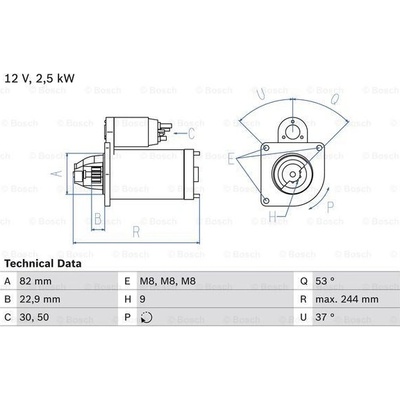 BOSCH STARTER 0 986 023 120