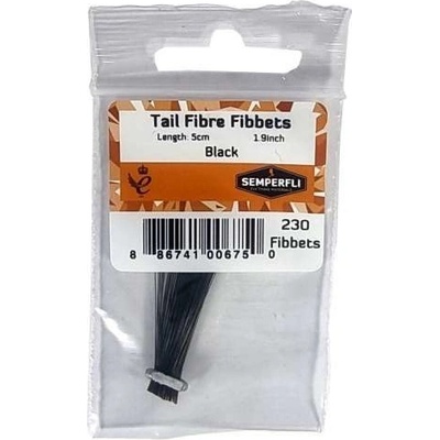 Semperfli Syntetická Pera Tail Fibre Fibbets Black
