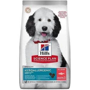 Hill's Hill’s Science Plan Hypoallergenic Large Breed Adult със сьомга хипоалергенна храна за кучета от едри породи на възраст 1-6 години 10+2kg
