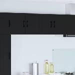 vidaXL Стенен шкаф PORTO Черно 60 x 31 x 40 см Инженерна дървесина (885267)