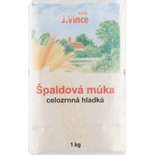 J.Vince Mouka špaldová celozrnná hladká 1000 g