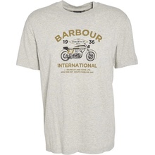 Barbour International Café Graphic T-Shirt Grey Marl