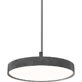 Louis Poulsen Висяща лампа Slim Round Suspended 3000K с дифузер опал Управление за осветление Dali 44 см цвят алуминий (5741102495)