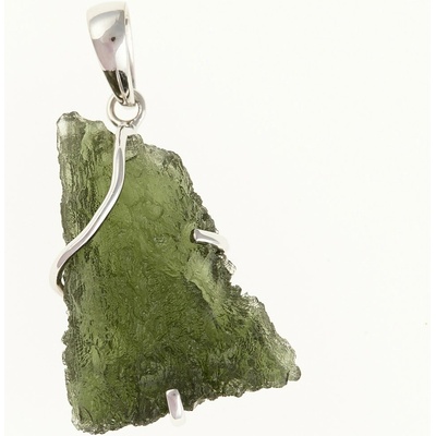 My Moldavite Stříbrný přívěsek s přírodním vltavínem SM12009