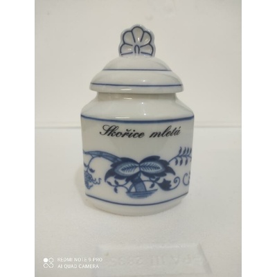 Český porcelán Dubí Cibulák Dózička na koření 0,20 l Skořice mletá