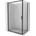 Mexen Exo разтегаем душ кабина 100 x 85 см, прозрачна, черна - 8151-100-085-70-00 (8151-100-085-70-00)