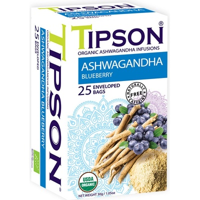 Tipson BIO Ashwagandha Blueberry 25 x 1,2 g