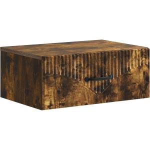 vidaXL Спален шкаф с монтаж на стена Опушен дъб 49 x 34, 5 x 20 см (898965)