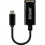SAVIO Usb-c (m) to hdmi (f) adapter, 4k, 30hz, plastic, ak-79