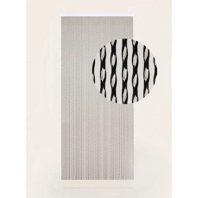 Záves na dvere Adia čierny 100x230 cm