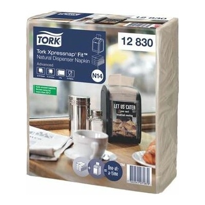 Tork Servítky do zásobníka 2V 21,3x16,5 cm N14 systém Advanced Xpressnap Fit prírodná 720ks