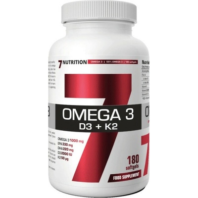 7Nutrition Omega 3 + D3 + K2 180 kapsúl