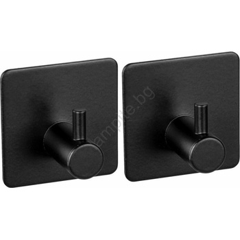 WENKO 55009100 - Кука BLACK OUTDOOR KITCHEN, 4, 5 x 4, 5 см, неръждаема стомана/черно покритие (WE0722)