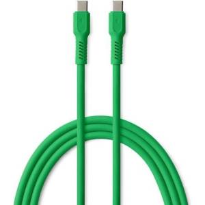  Кабел Colorum - 14985, USB-C/UCB-C, 1.8 m, зелен (14985)
