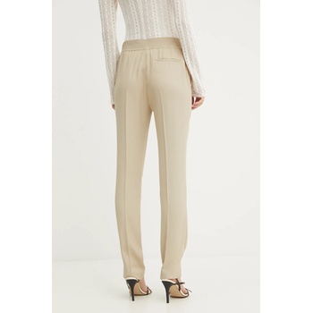 BOSS Панталон boss в бежово с кройка по тялото, с висока талия 50541990 (50541990)