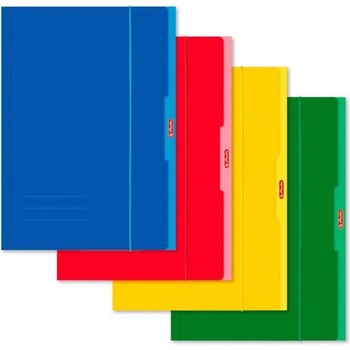 Herlitz Kartónový obal s gumičkou A4 UNI mix
