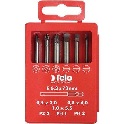 Felo Комплект битове за електротехници Felo Profi 030 927 16 - 6 бр (030 927 16)