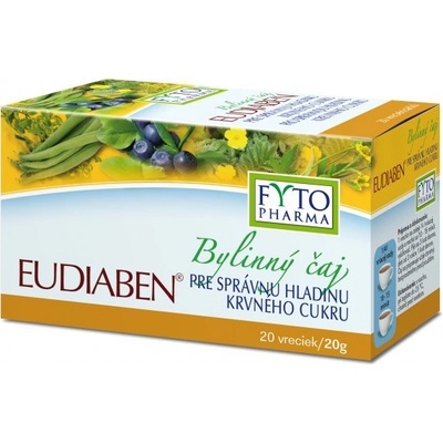 FYTO Eudiaben bylinný čaj pre správnu hladinu krvného cukru 20 x 1,5 g