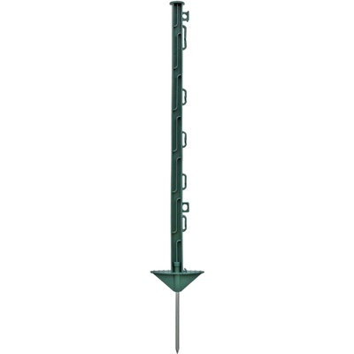 Sloupek plastový pro elektrický ohradník, délka 74 cm, 7 oček, zelený