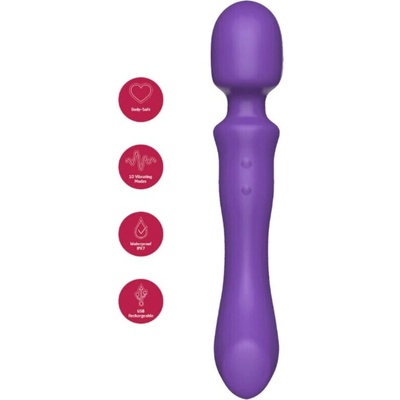 She.e.o double-ended vibrating massager wand