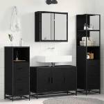vidaXL Комплект мебели за баня 3 бр. Черния дъб 90 x 33 x 60 см (3402455)