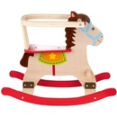IKO Drevený hojdací koník s operadlom
