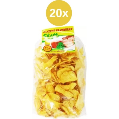 Skatt smažené brambůrky slanina 20x10 g 80 g