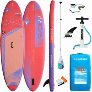 AquaTone Комплект надуваема sup дъска wave 10’6’’