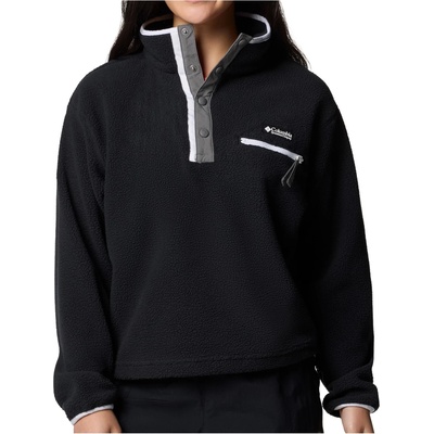Columbia Дамски поларен пуловер Columbia Women's Helvetia II Cropped Half Snap Fleece Fleece jumper - Black (105-6165-0112)