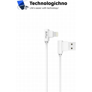 DeTech Кабел DeTech DE-21L Lightning 2A 1m 90 градуса (DeTech DE-21i)