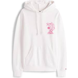 Tommy Hilfiger Суичър Tommy Jeans Mens Novelty Relaxed Fit Pull Over Hoodie - Ecru