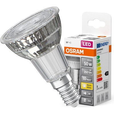 Osram LED žiarovka E14 R50 4,5W 50W 350lm 2700K Warm 36° STAR